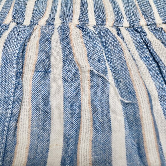 American Eagle Women's Blue and White Striped Ruffle Shorts, size Small - Picture 6 of 12